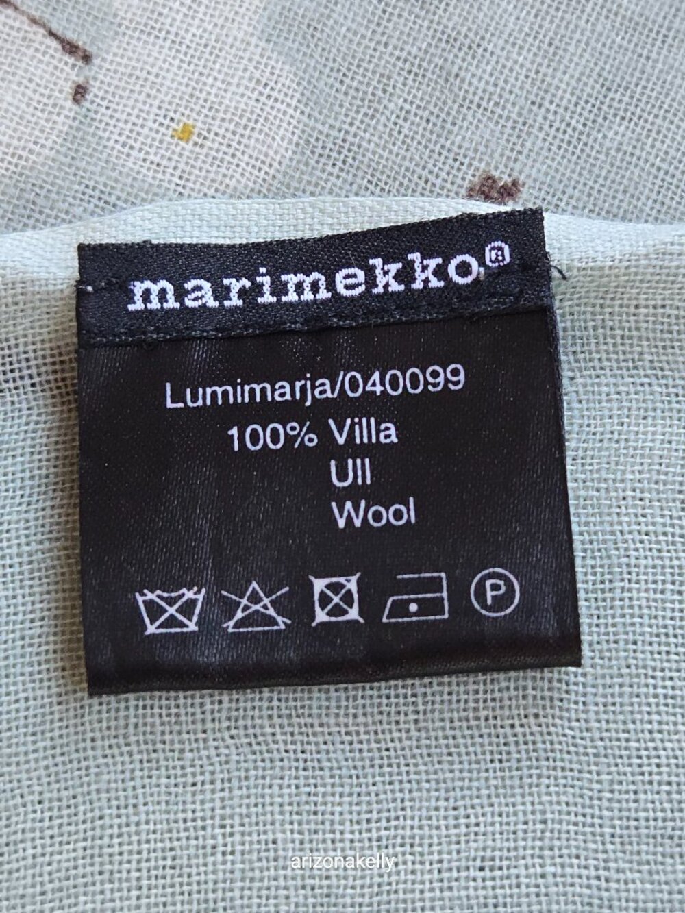 NWOT Marimekko Scarf Wool Lumimarja Wool Classic/Vintage Finland Design - Picture 2 of 13